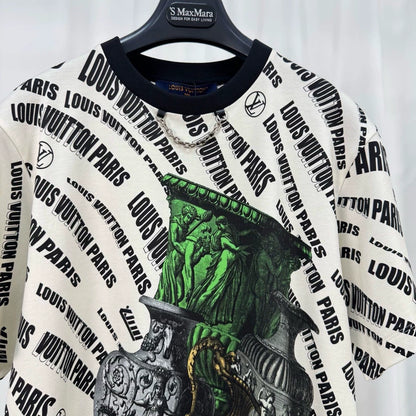Louis Vuitton Chain Print Short Sleeve Shirt-yf
