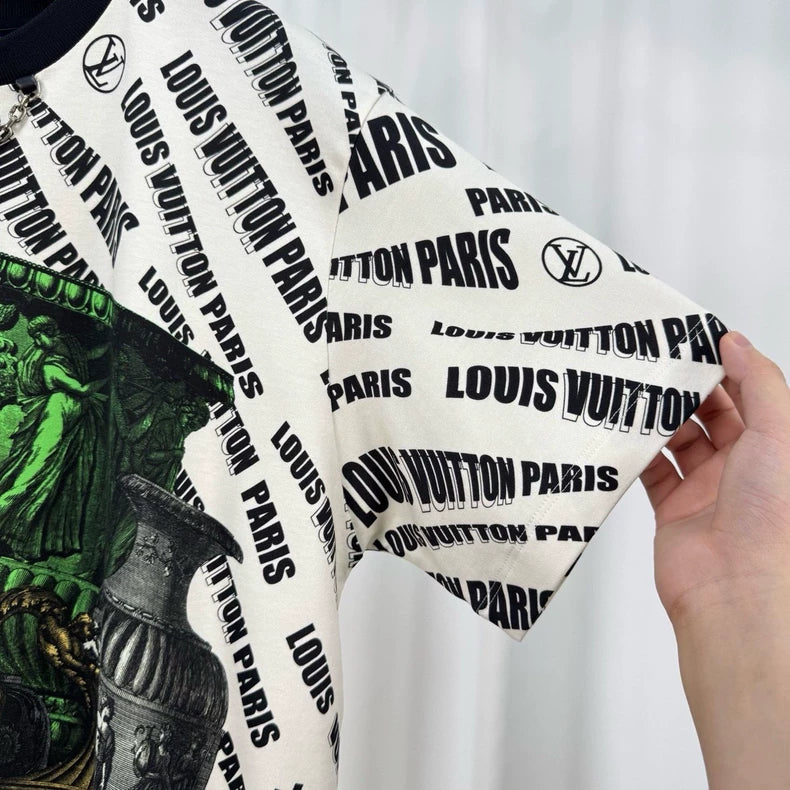 Louis Vuitton Chain Print Short Sleeve Shirt-yf