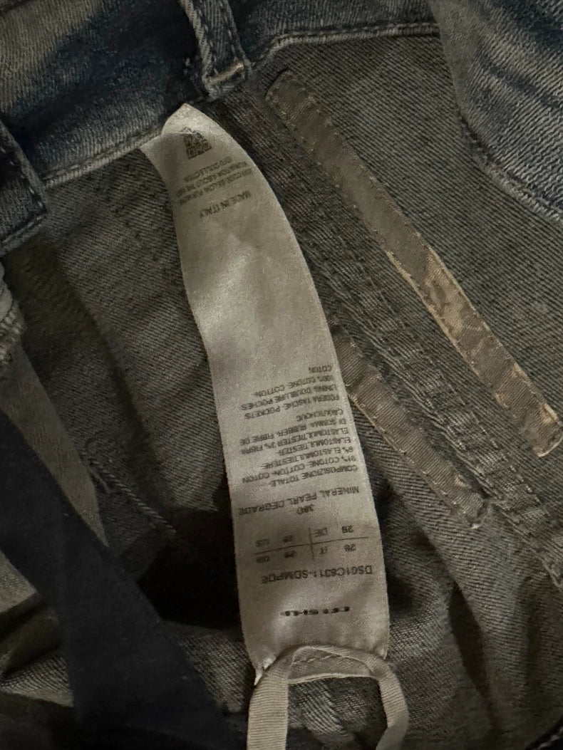 Rick Owens Washed Gradient Flare Jeans