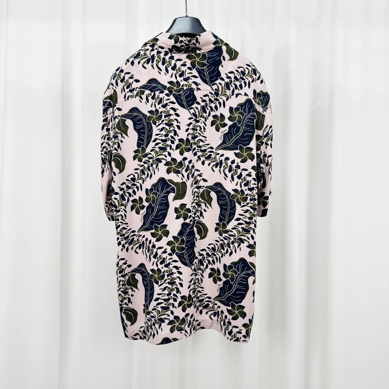 Louis Vuitton Floral Silk Short-Sleeve Shirt-yf