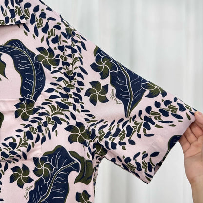 Louis Vuitton Floral Silk Short-Sleeve Shirt-yf