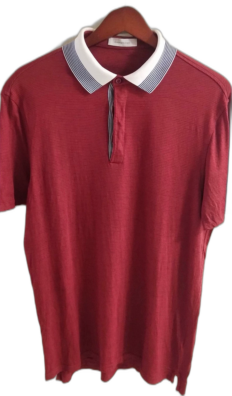 Ermenegildo Zegna Polo Shirt in Dark Red