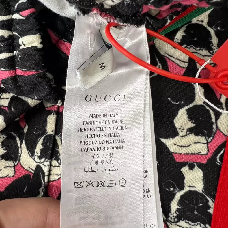 Gucci Printed Dog Pattern Sports Pants