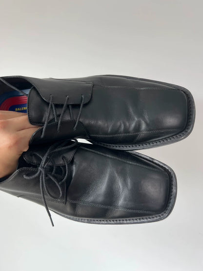 Balenciaga Black Derby Shoes Size 44