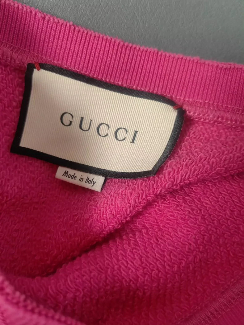 Gucci Pink Sweatshirt with Logo Design