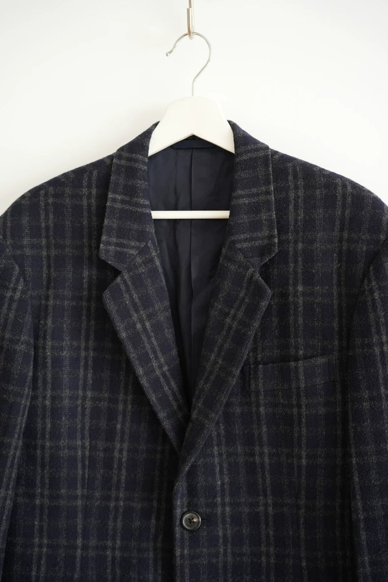 90s Retro Plaid Suit by Yohji Yamamoto