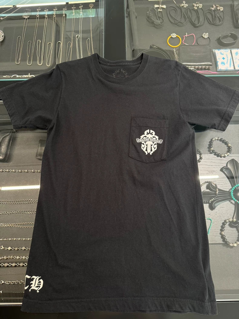 Chrome Hearts Black Short Sleeve T-shirt-yf