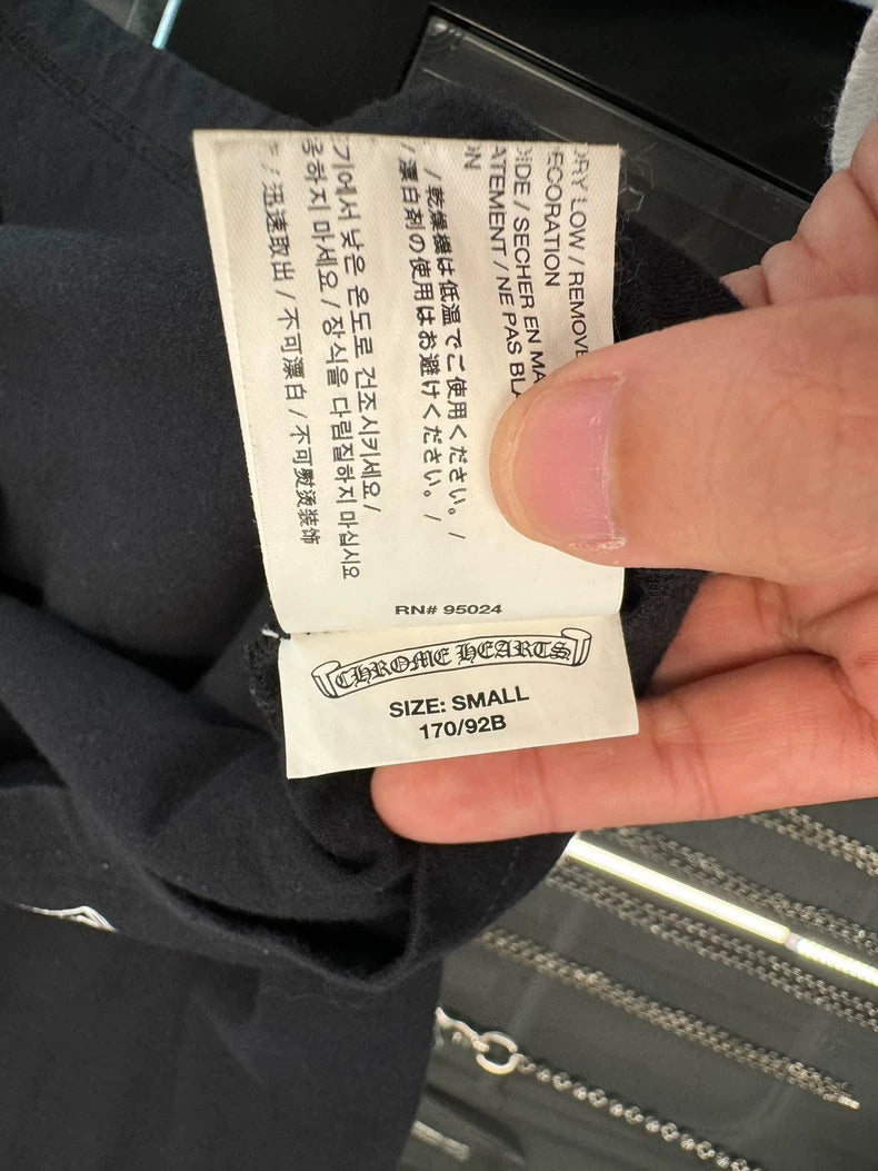 Chrome Hearts Black Short Sleeve T-shirt-yf