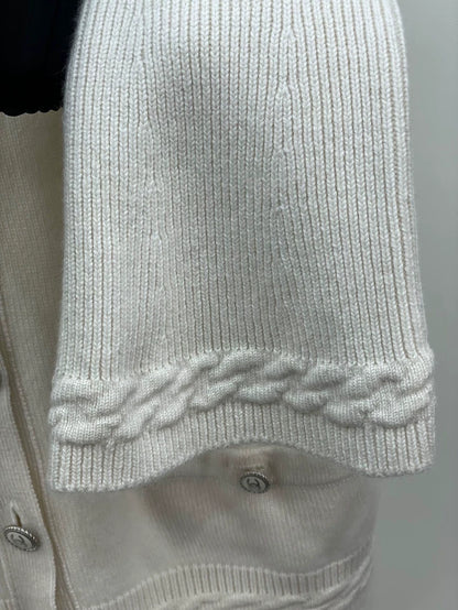 Chanel Knit Cashmere Cardigan With Sleeves