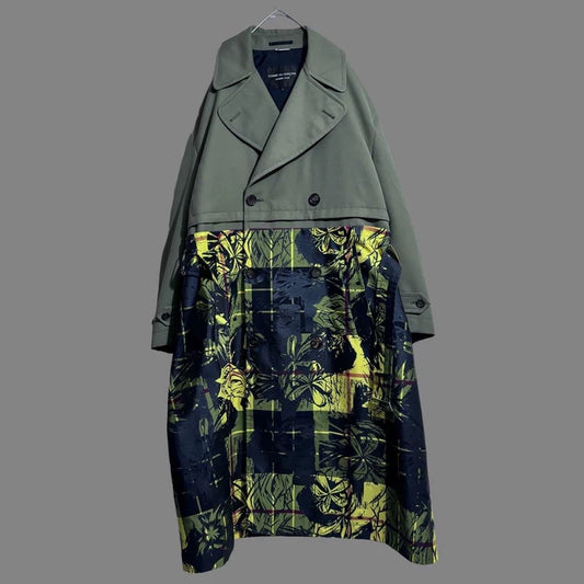 Comme des Garcons Homme Plus patchwork long coat