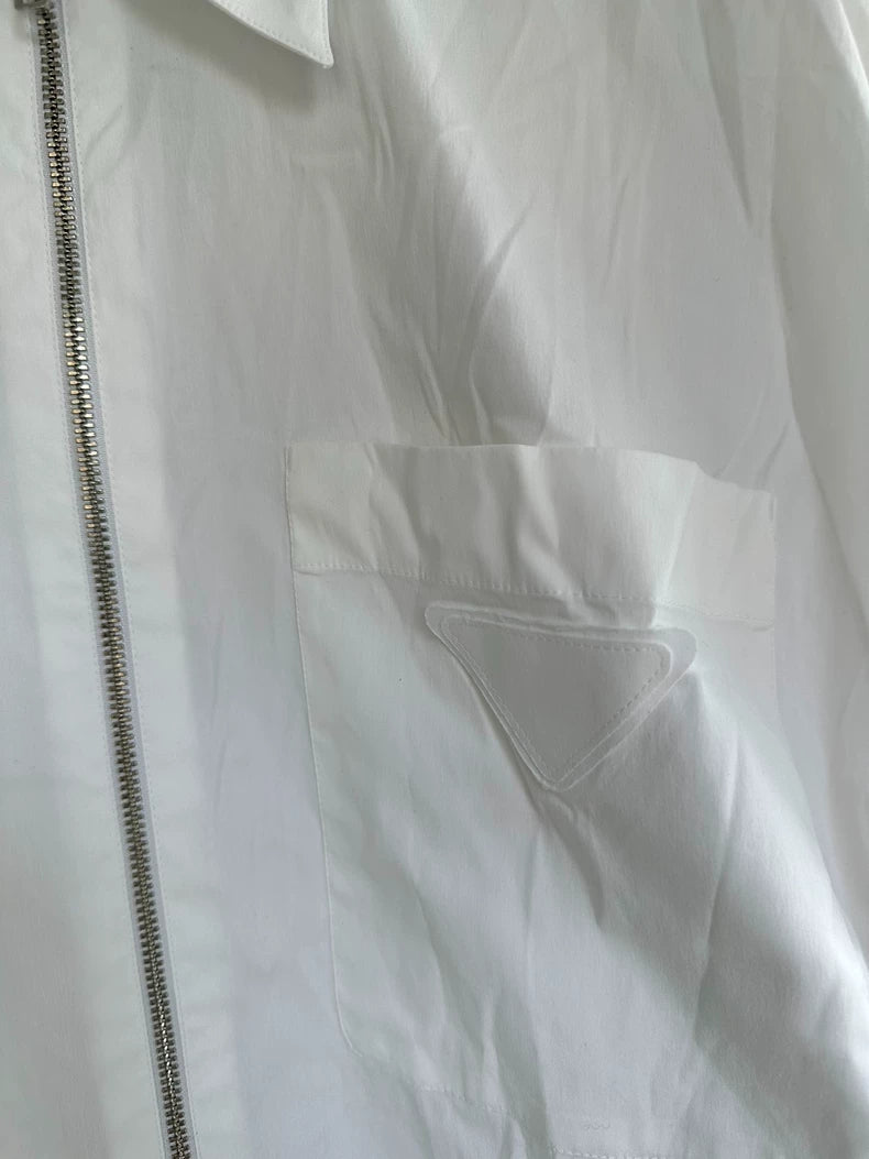Prada White Zip Jacket