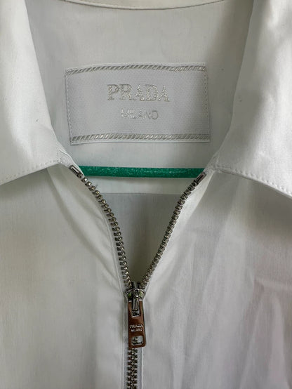 Prada White Zip Jacket