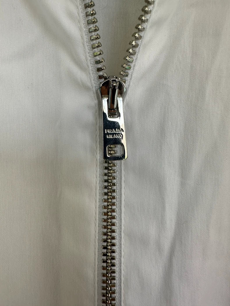 Prada White Zip Jacket