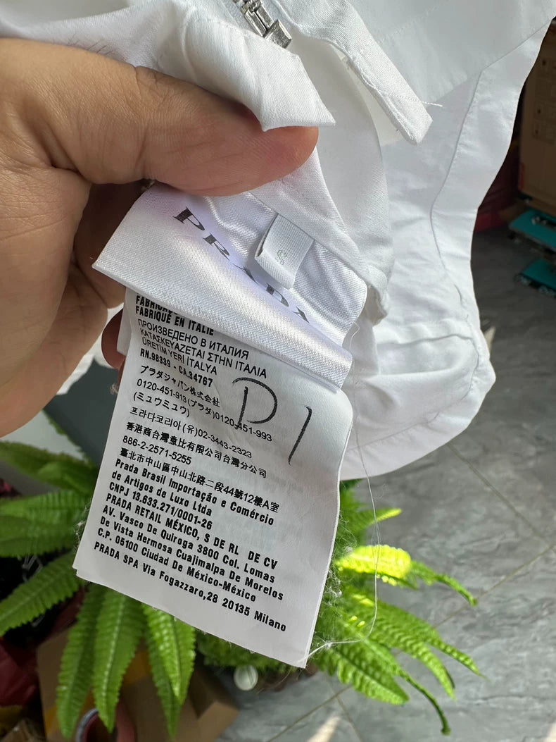Prada White Zip Jacket