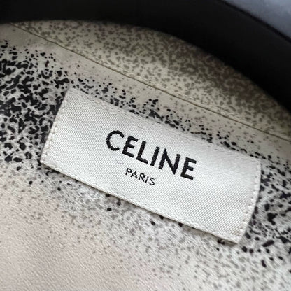 Celine Palm Tree Print Short Sleeve Shirt-yf