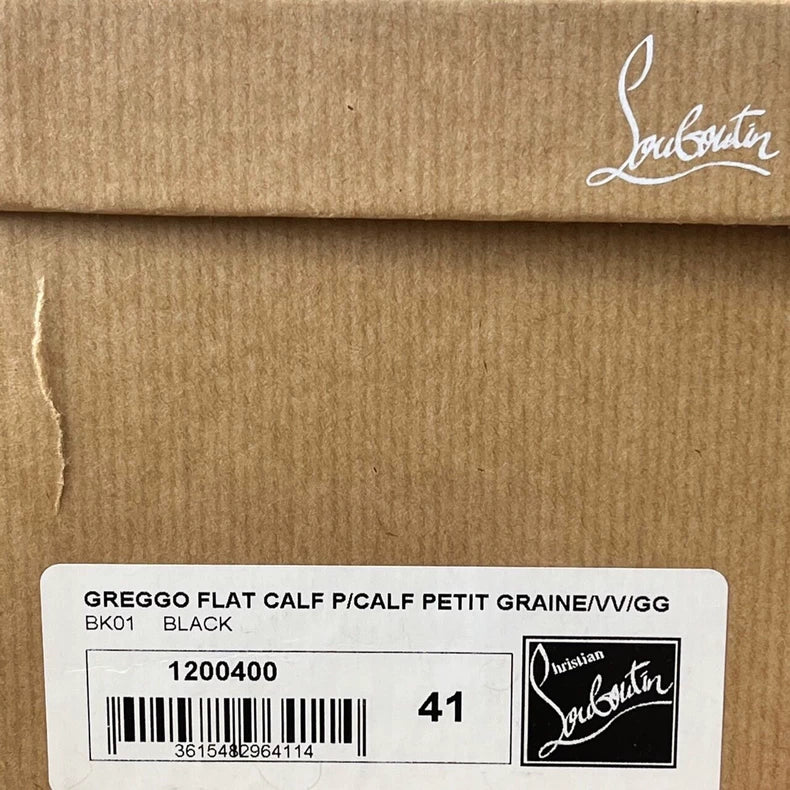 Christian Louboutin Black Leather Dress Shoes