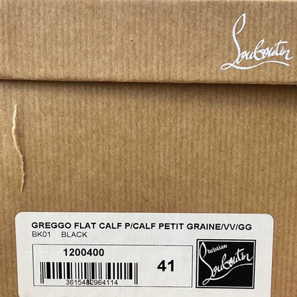 Christian Louboutin Black Leather Dress Shoes