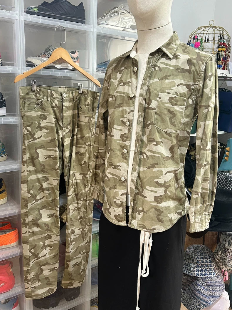Comme des Garçons Camo Shirt & Pants Set