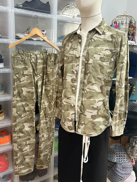 Comme des Garçons Camo Shirt & Pants Set