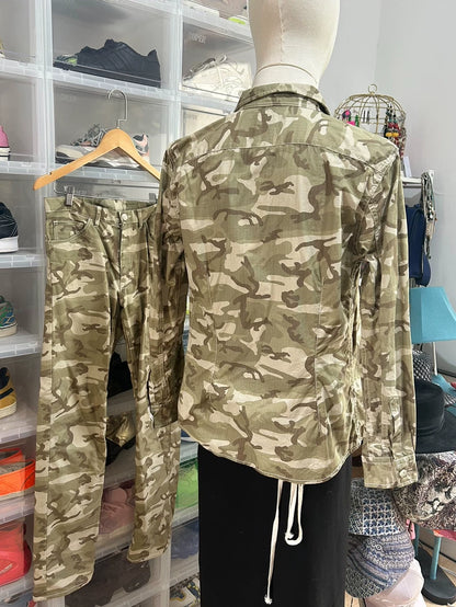 Comme des Garçons Camo Shirt & Pants Set