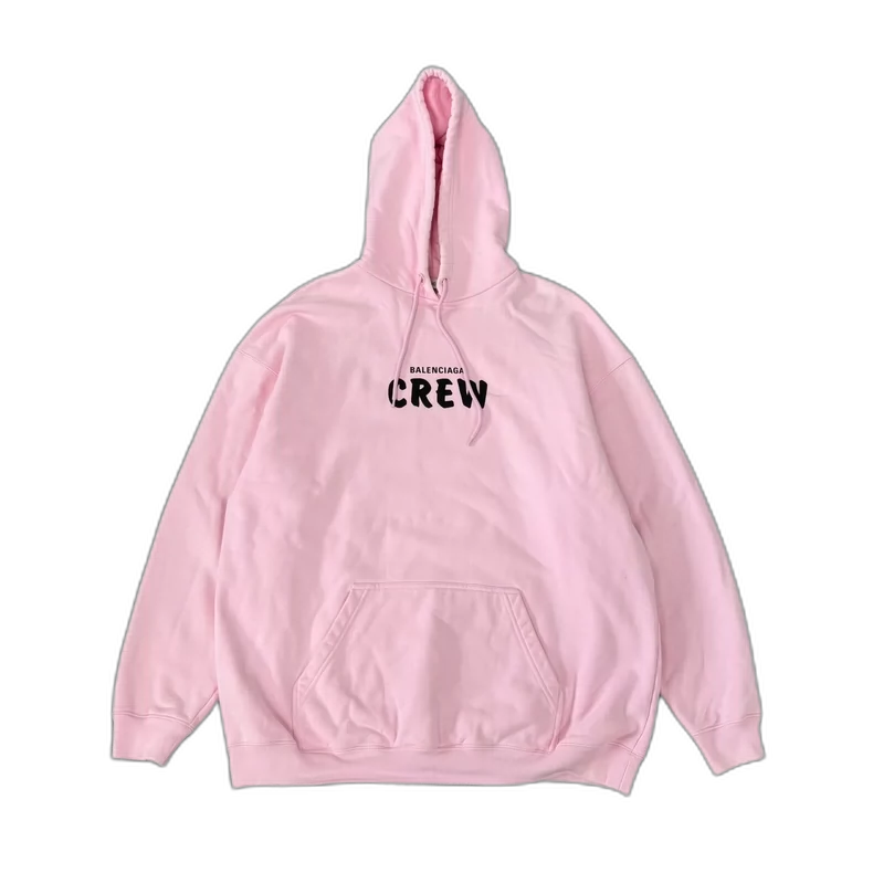 Balenciaga Pink Crew Neck Hoodie