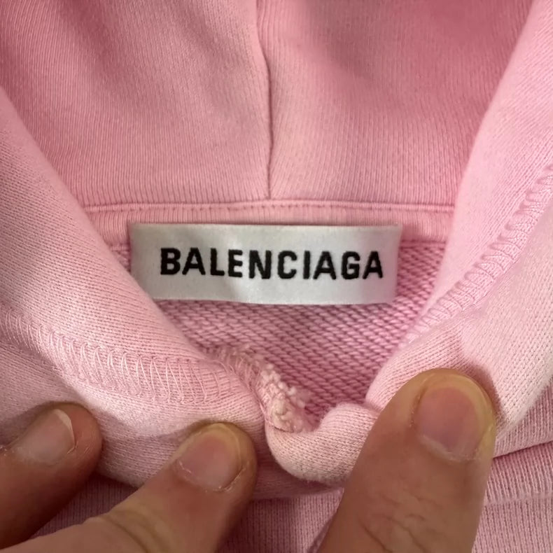 Balenciaga Pink Crew Neck Hoodie