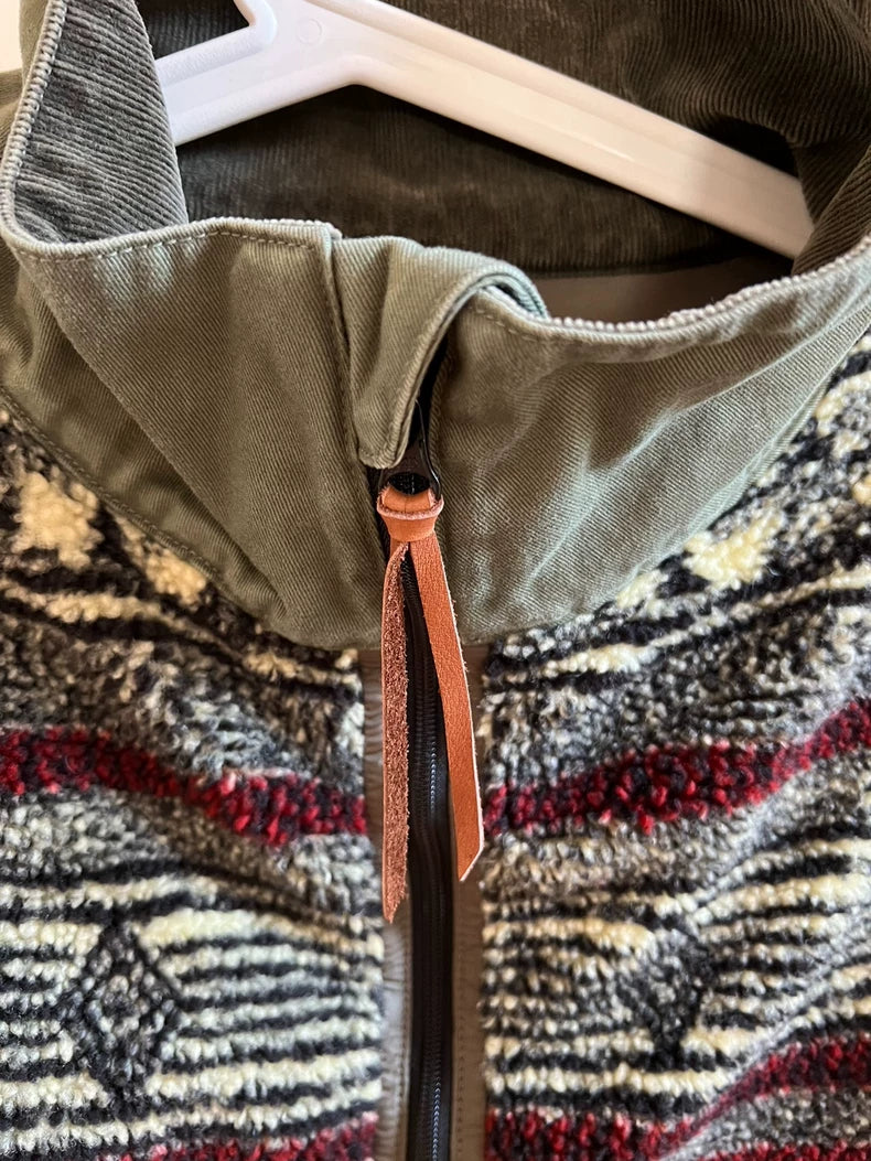 kapital Shearling Paneled Jacket