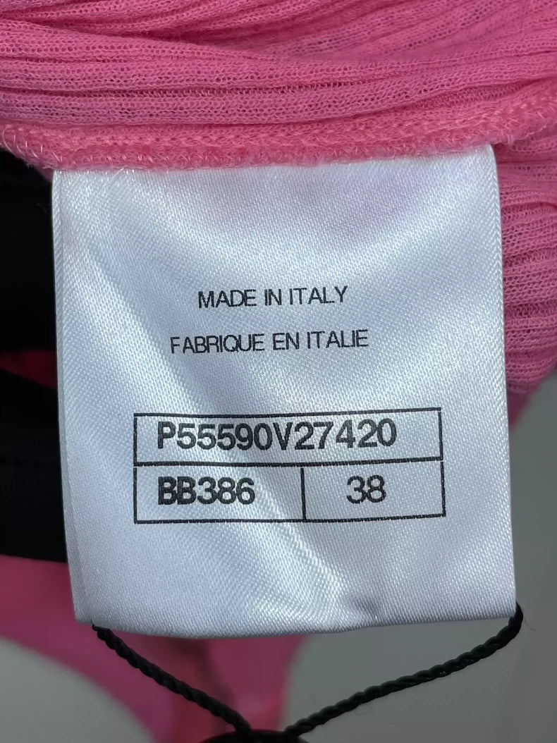 Chanel Pink Sleeveless Knit Top