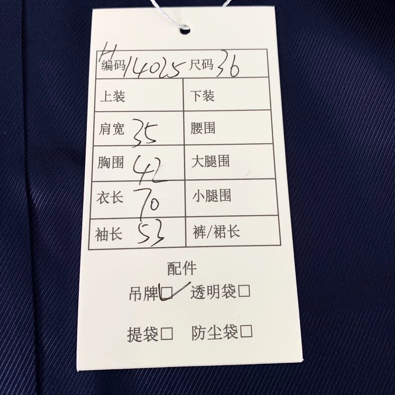 Gucci Deep Blue Logo Print Wool Blazer