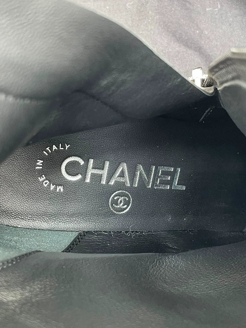 Chanel Bling Grid Short Boots