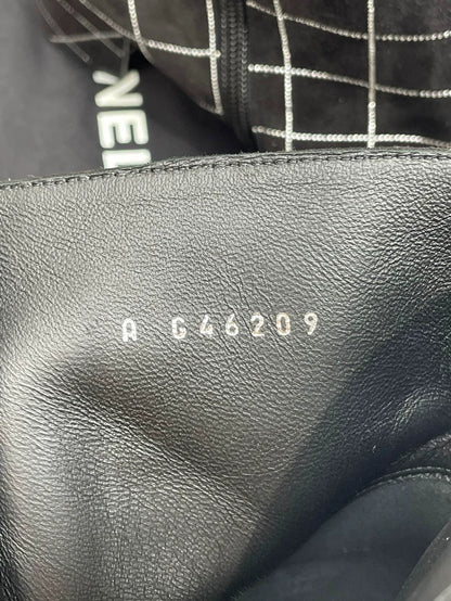 Chanel Bling Grid Short Boots