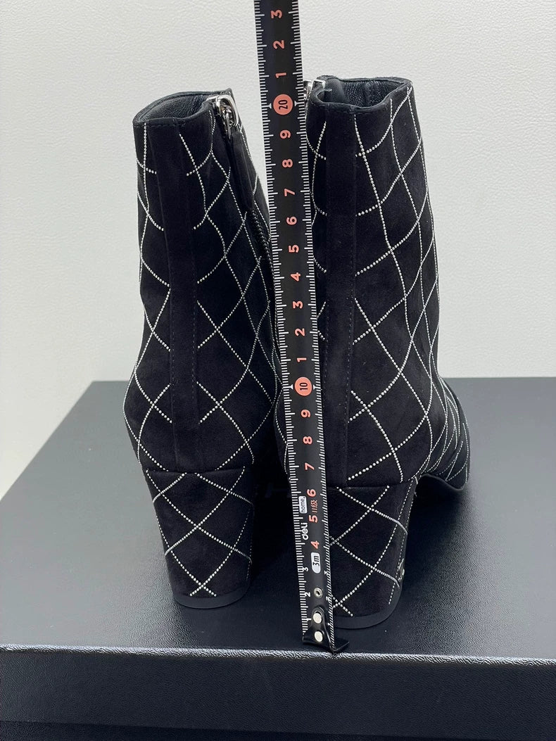 Chanel Bling Grid Short Boots