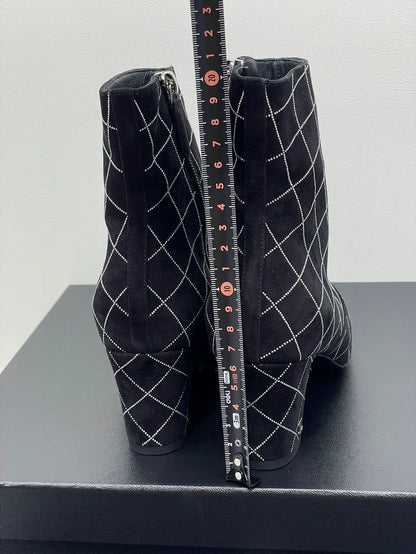 Chanel Bling Grid Short Boots