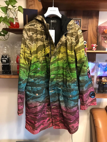 Colorful Amiri Hooded Coat for Fall Winter