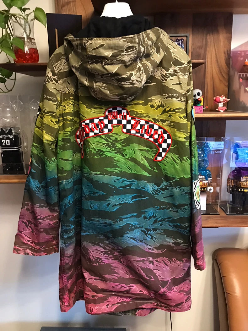 Colorful Amiri Hooded Coat for Fall Winter