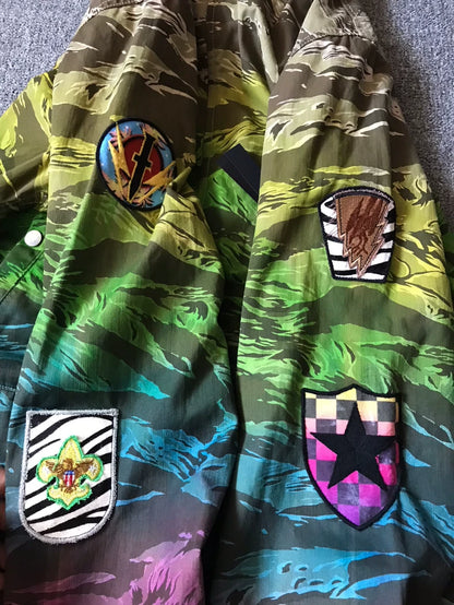 Colorful Amiri Hooded Coat for Fall Winter