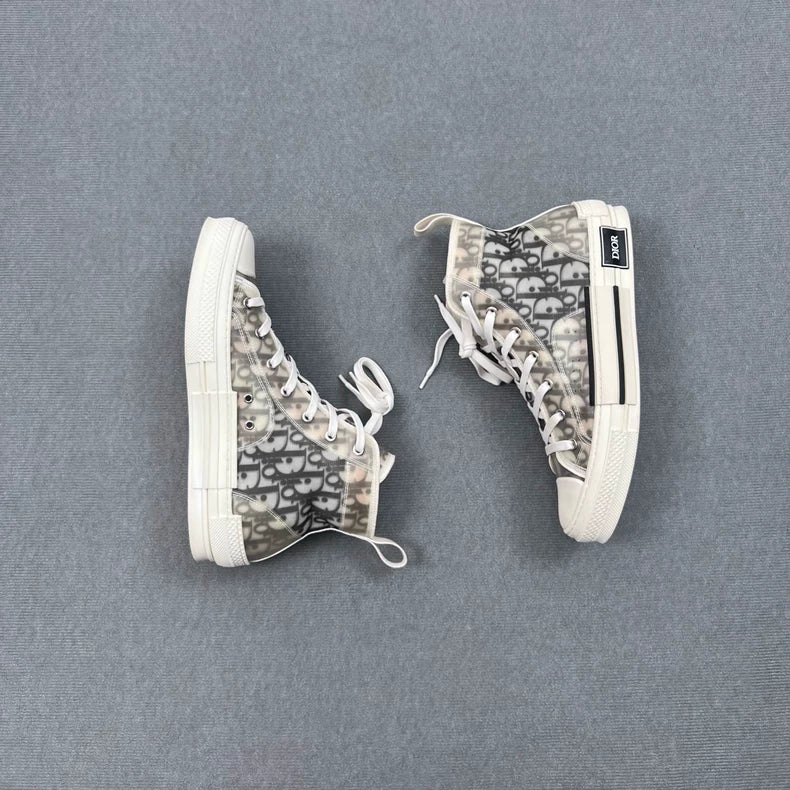 Dior B23 High Top Sneakers Black and White