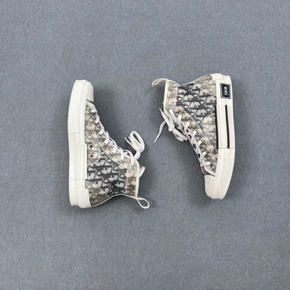 Dior B23 High Top Sneakers Black and White