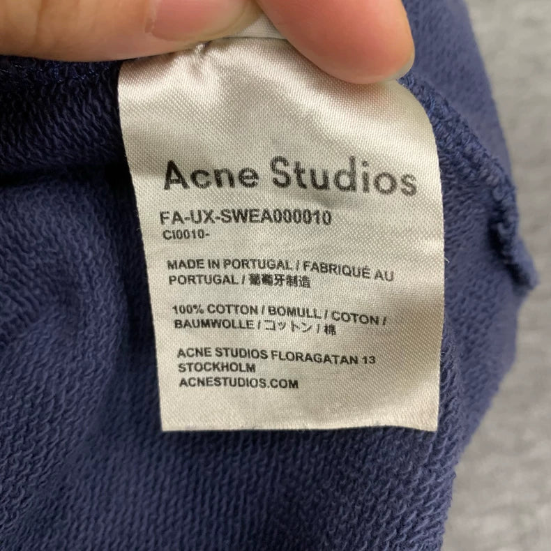 Acne Studios Blue Long Sleeve Sweatshirt