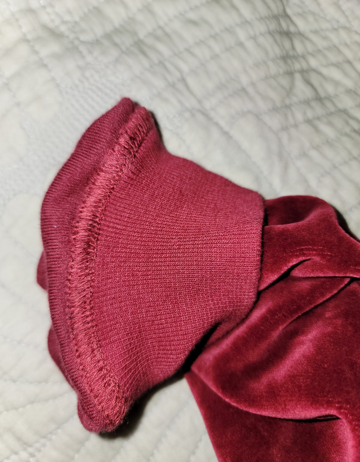 Haider Ackermann Red Velvet Hoodie Size S