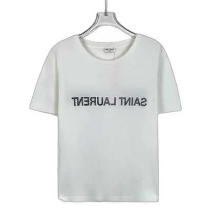 White Saint Laurent Cotton T-shirt
