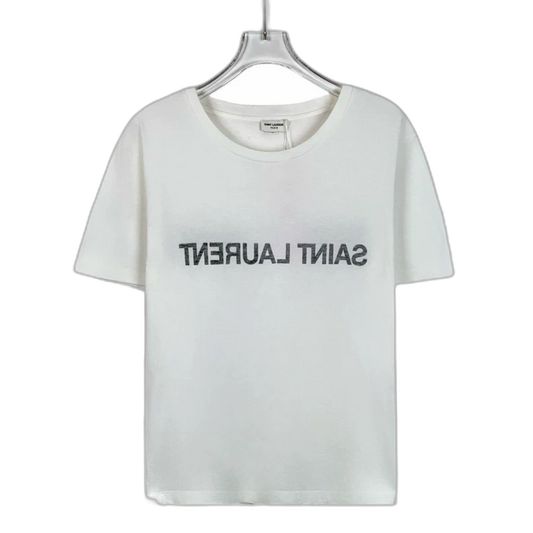 White Saint Laurent Cotton T-shirt