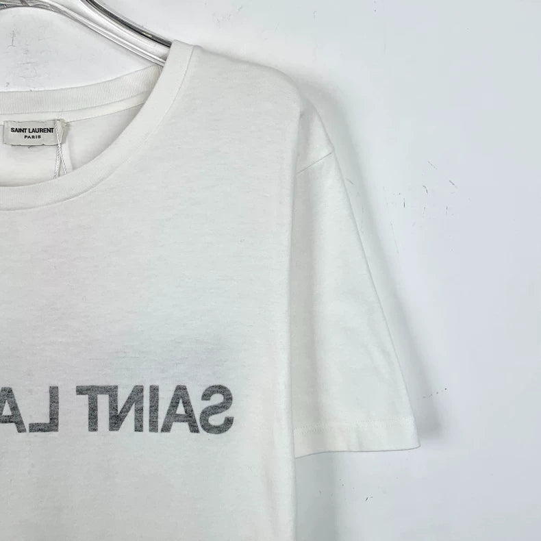 White Saint Laurent Cotton T-shirt