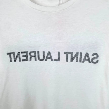 White Saint Laurent Cotton T-shirt