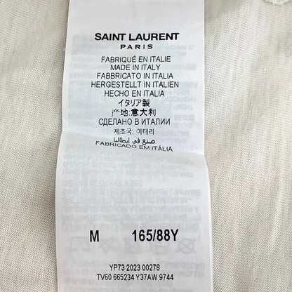 White Saint Laurent Cotton T-shirt