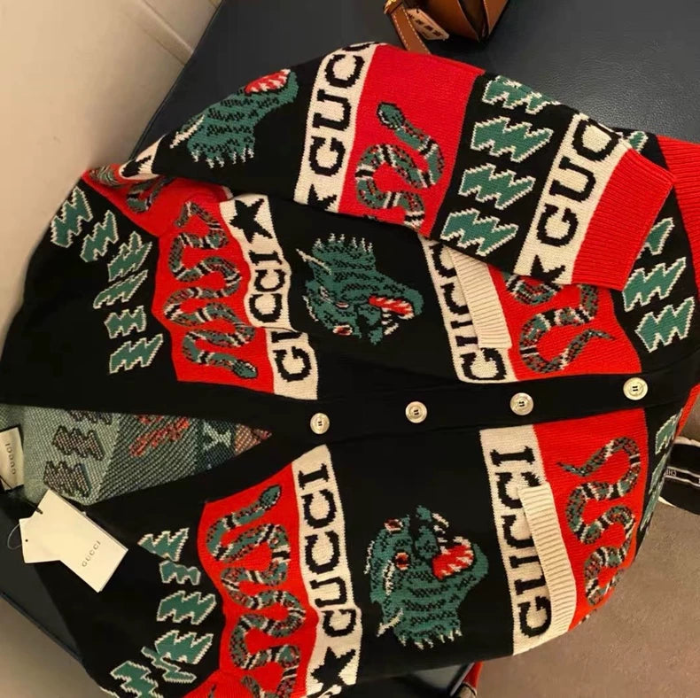 Gucci Wool Cardigan in Large Size