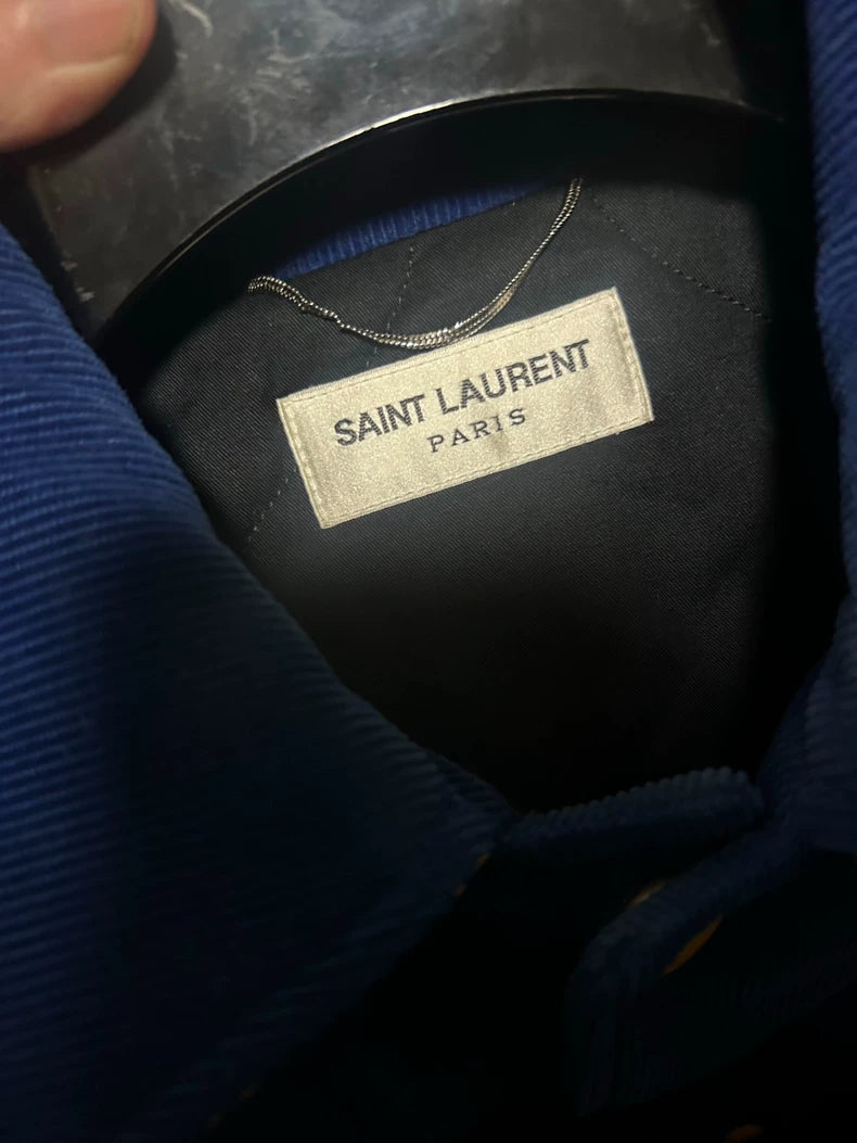 Saint Laurent Teddy Baseball Jacket for Men