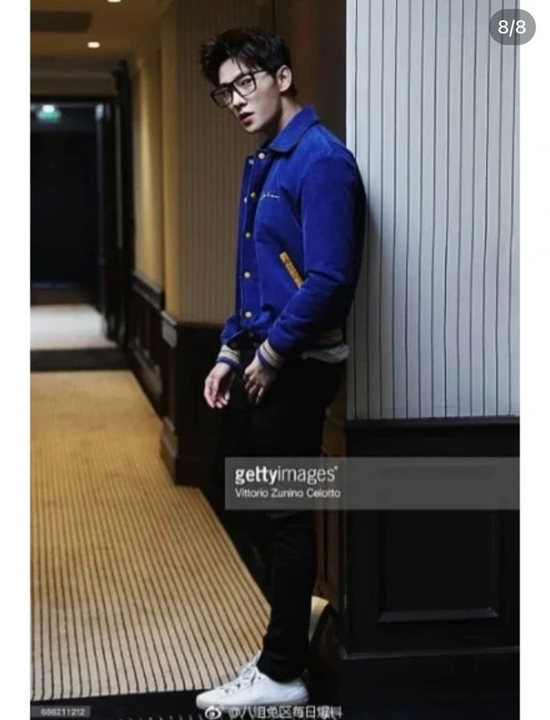 Saint Laurent Teddy Baseball Jacket for Men