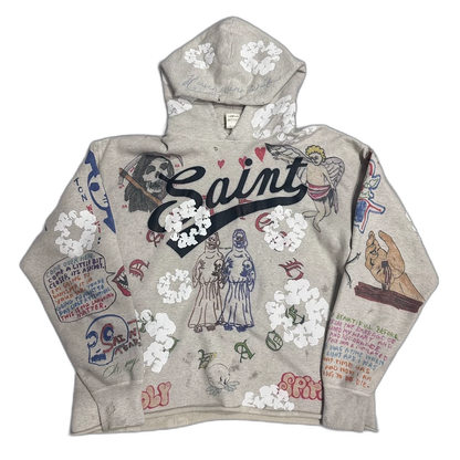 Saint Michael Graffiti Hoodie Sweatshirt