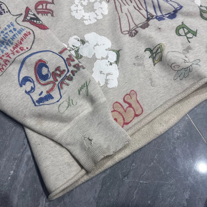 Saint Michael Graffiti Hoodie Sweatshirt